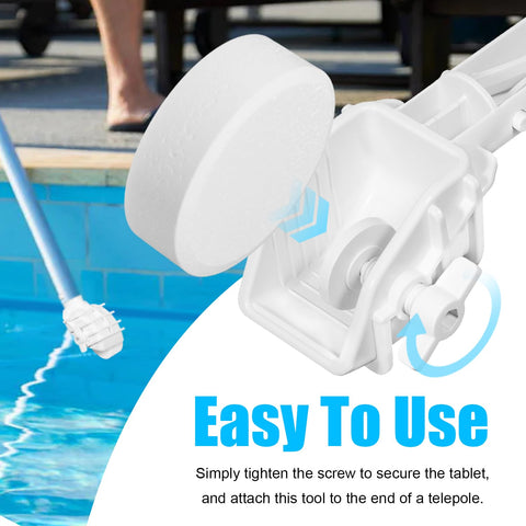 Deargooday tablet-slot securely clamps tablets for tough-to-reach pool corners.