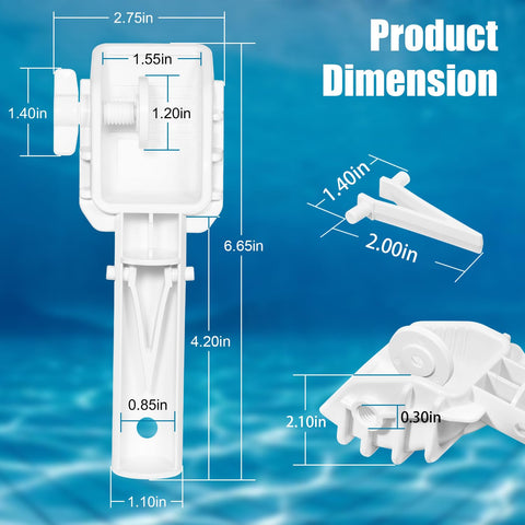 Deargooday telepole attachment keeps tools stable during cleaning.
