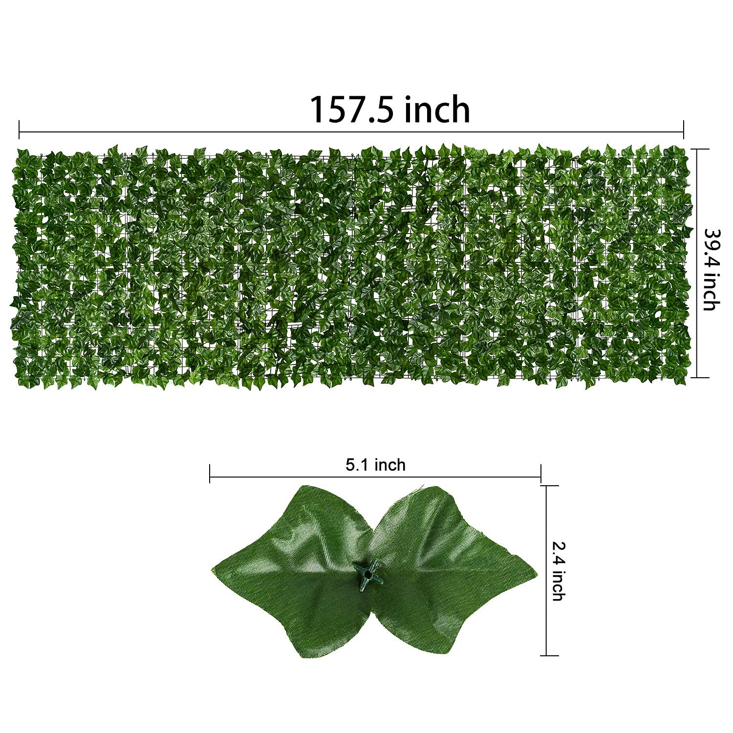 DearHouse ivy privacy fence provides easy installation with zip ties or tape