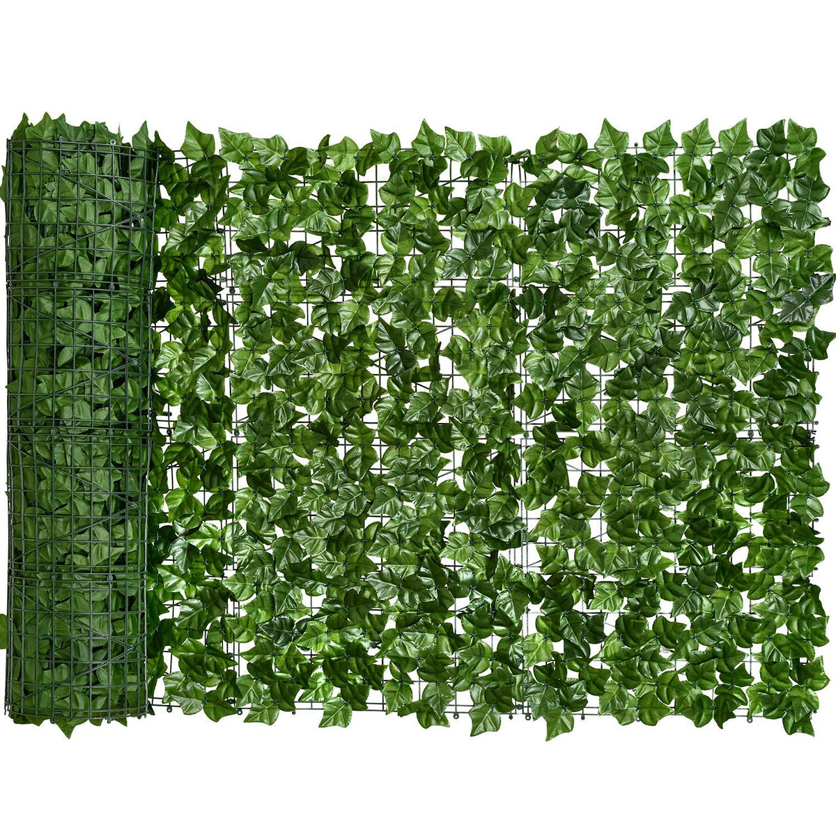 DearHouse artificial ivy privacy fence installed outdoors for natural-looking privacy and low maintenance