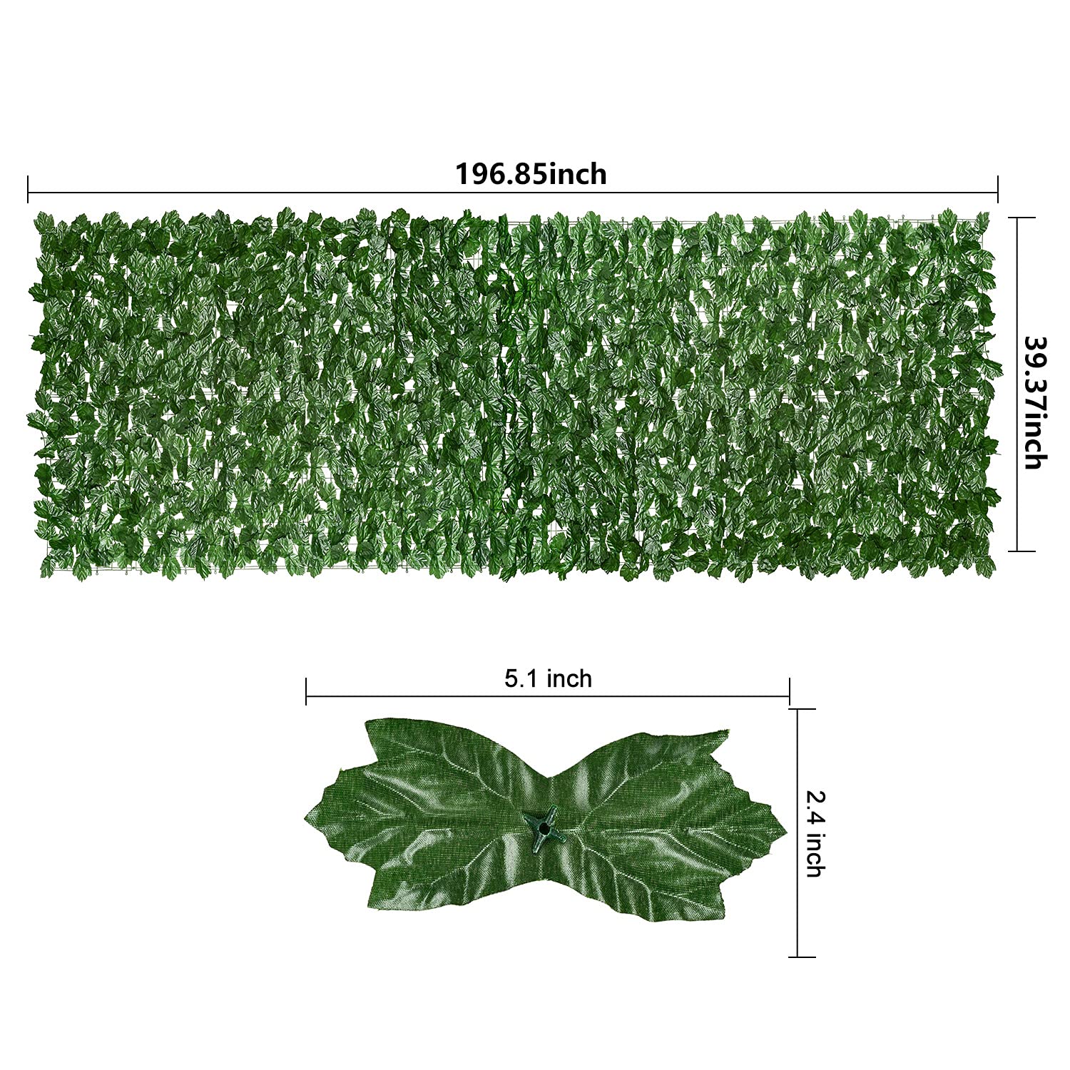 DearHouse artificial ivy wall decor blends indoors or outdoors without watering.