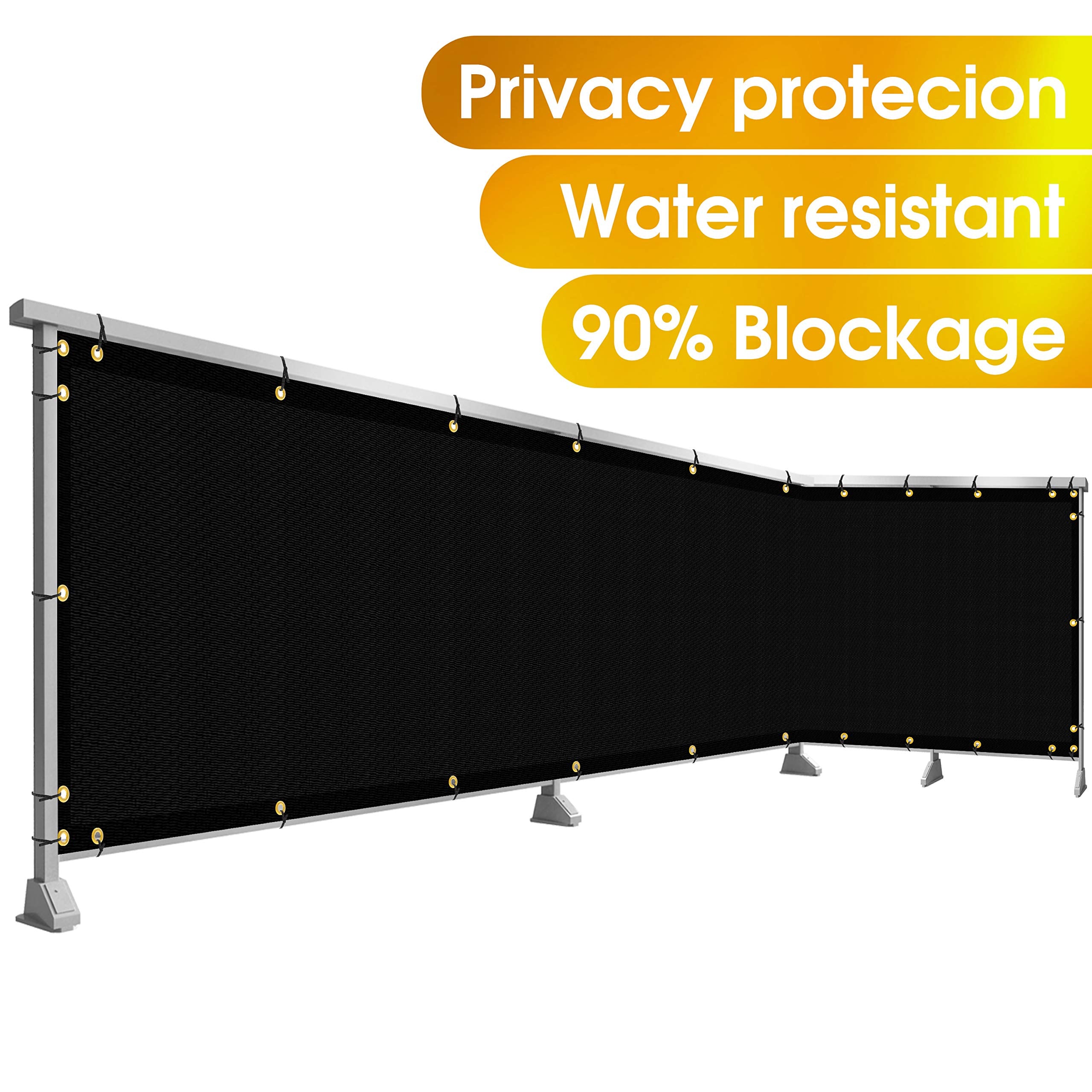 Low-visibility mesh maintains airflow while enhancing privacy.