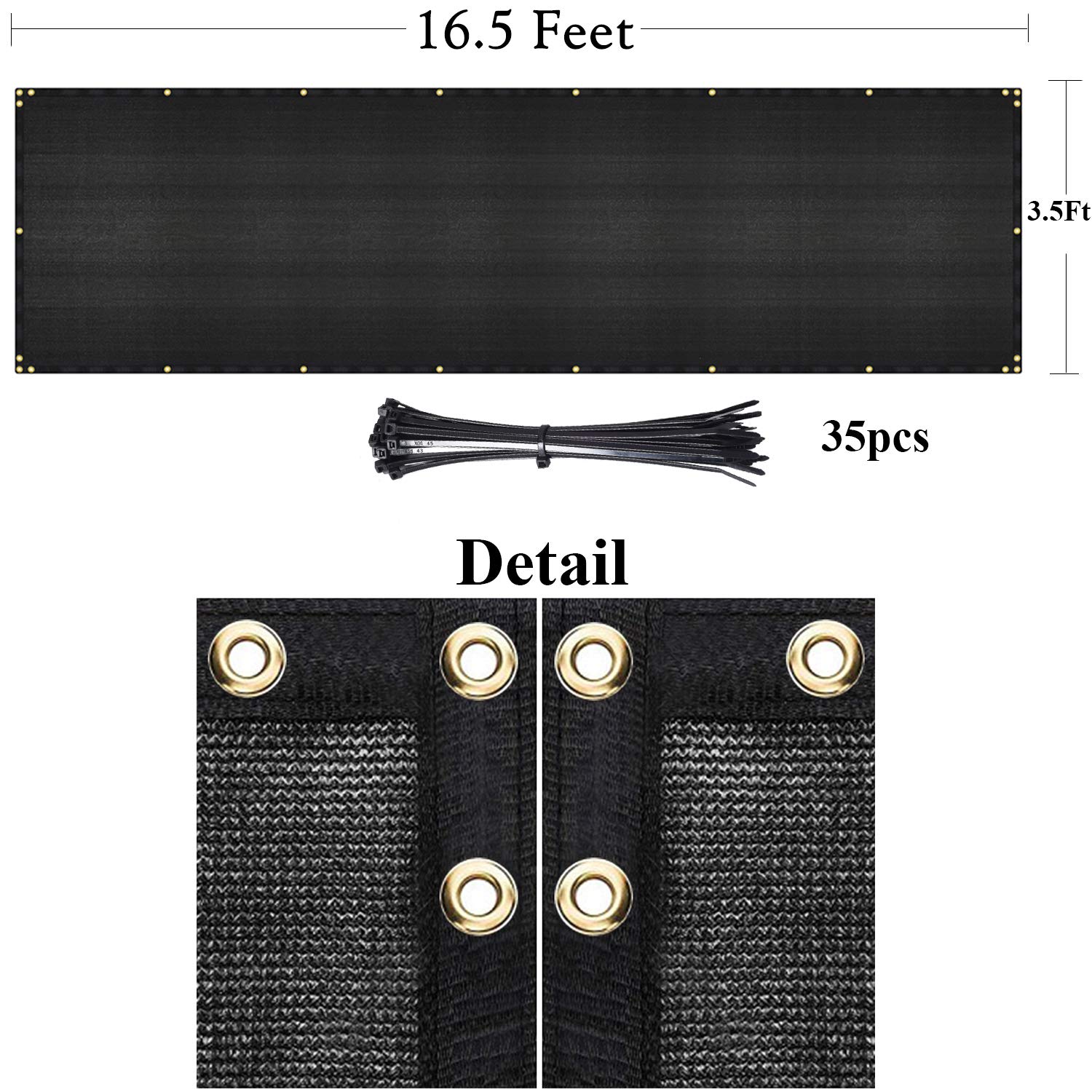 Durable weather-resistant mesh withstands wind and sun on outdoor patios.