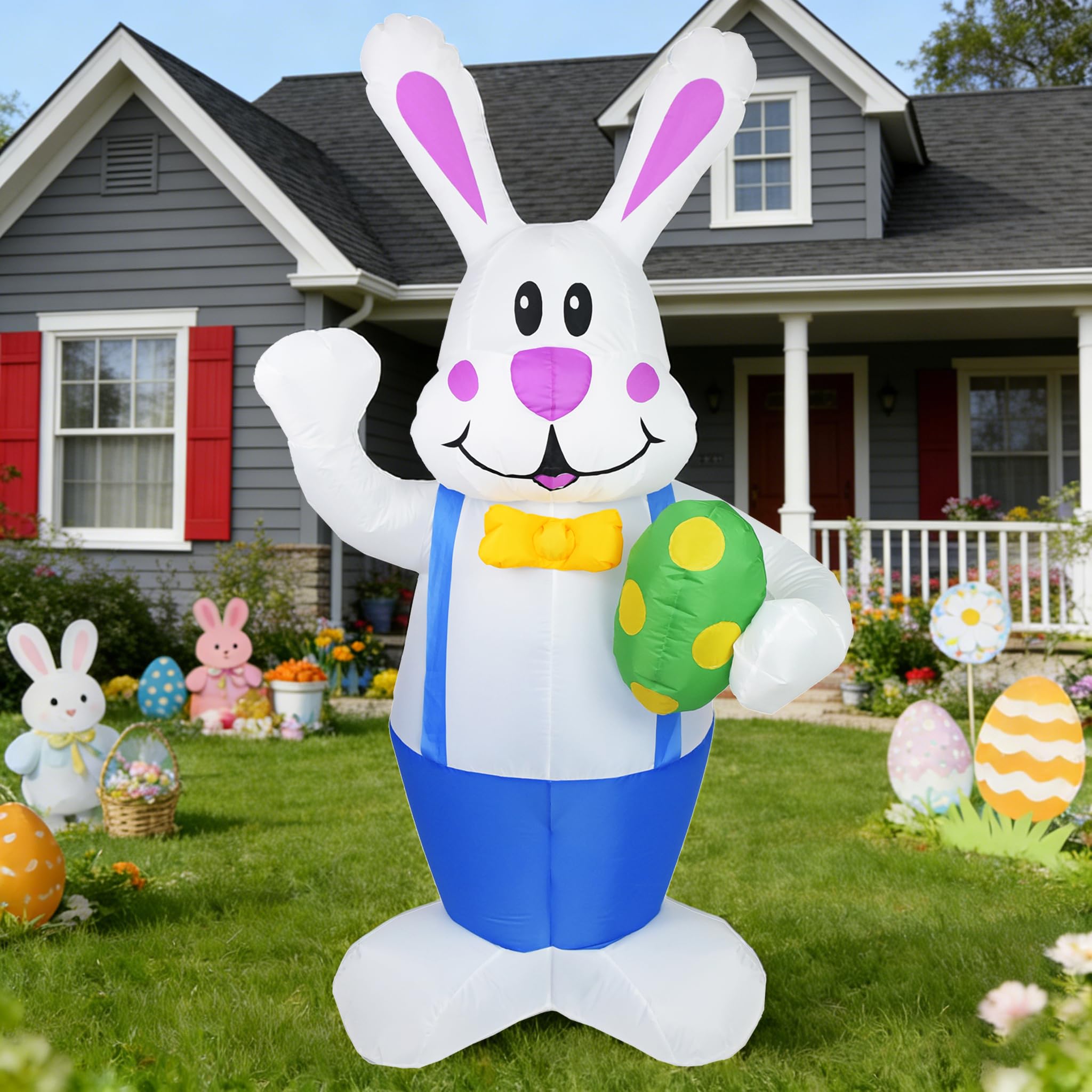 DearSun Easter bunny decoration ideal for yard display and festive gatherings.