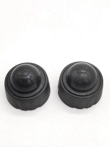 Deawater oil tank cap cover primer shown in a two-cap Ryobi kit for easy replacement.