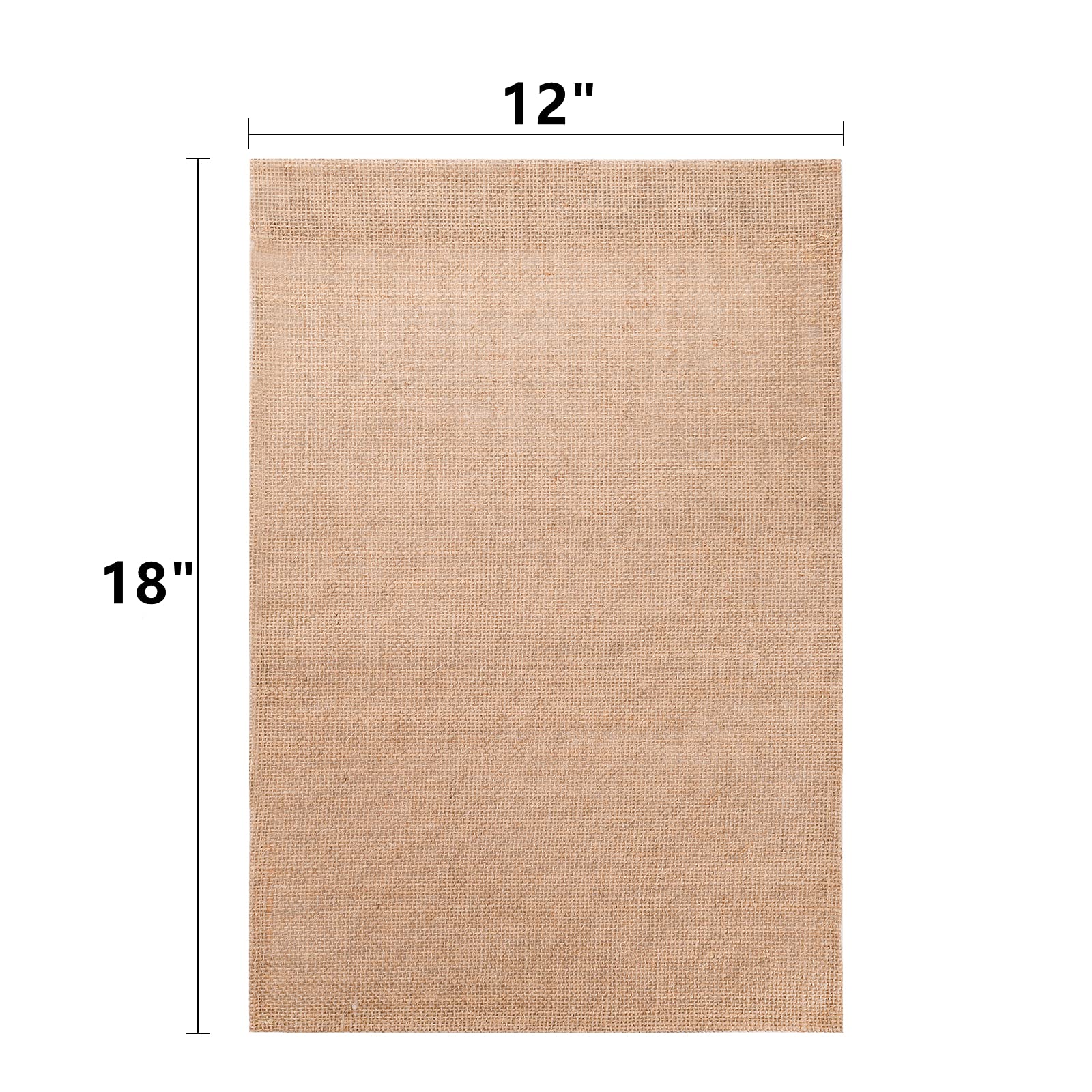 DEAYOU burlap flag blank canvas showing natural texture for customization