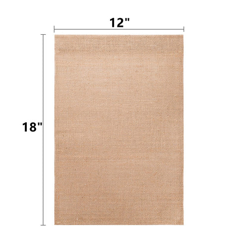 DEAYOU burlap flag blank canvas showing natural texture for customization