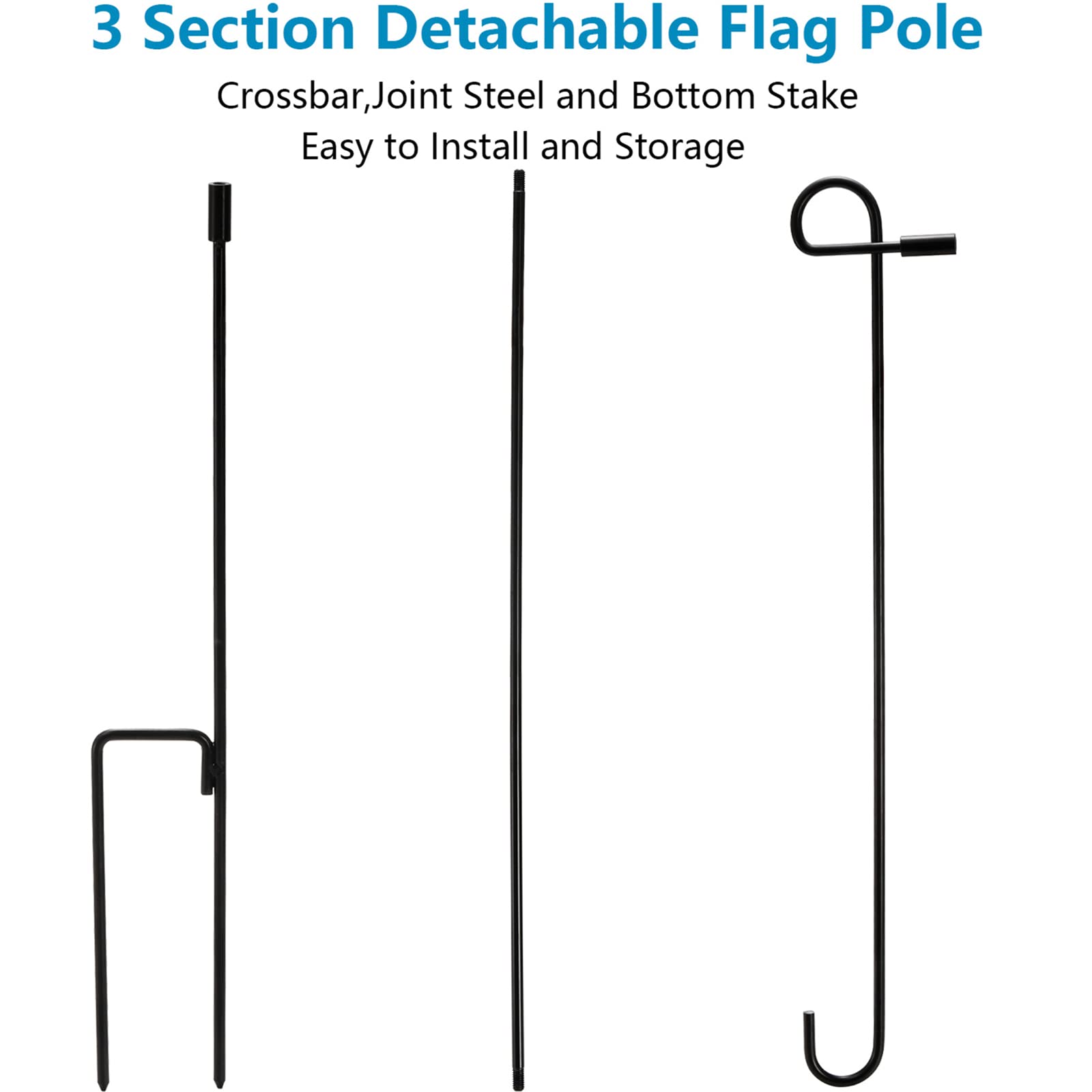 DEAYOU weatherproof stand measures 35.5 inches high