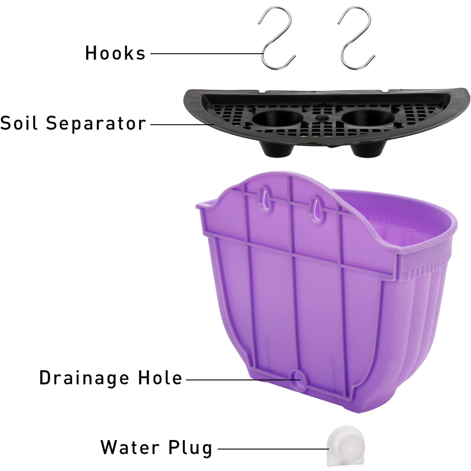 DEAYOU half-round design ideal for herbs and greens.