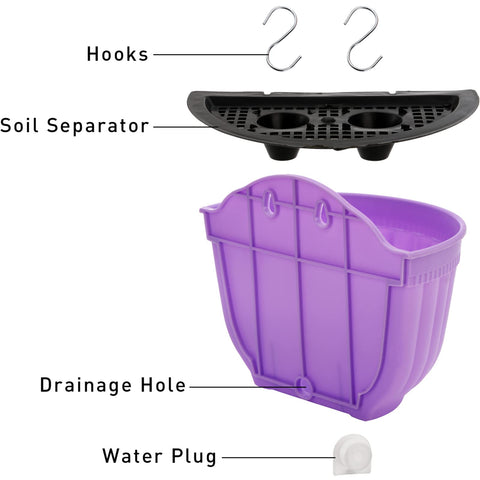 DEAYOU half-round design ideal for herbs and greens.