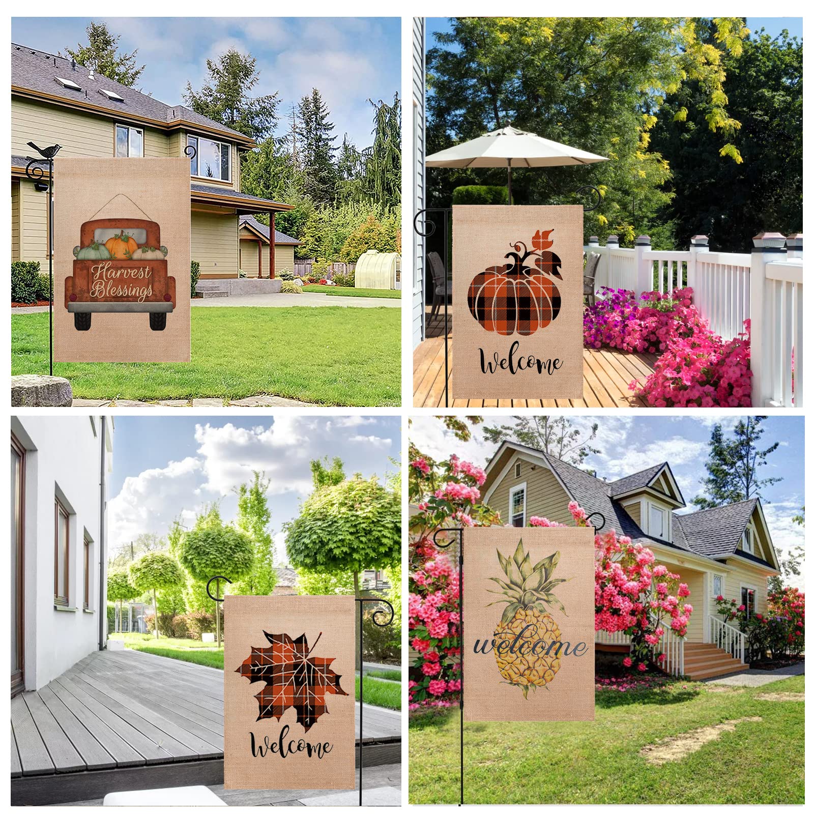 DEAYOU housewarming gift burlap flags ready for gifting