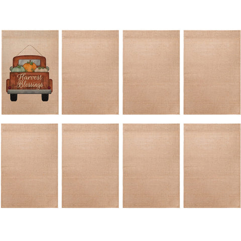 DEAYOU weather-resistant burlap flag designed for outdoor use