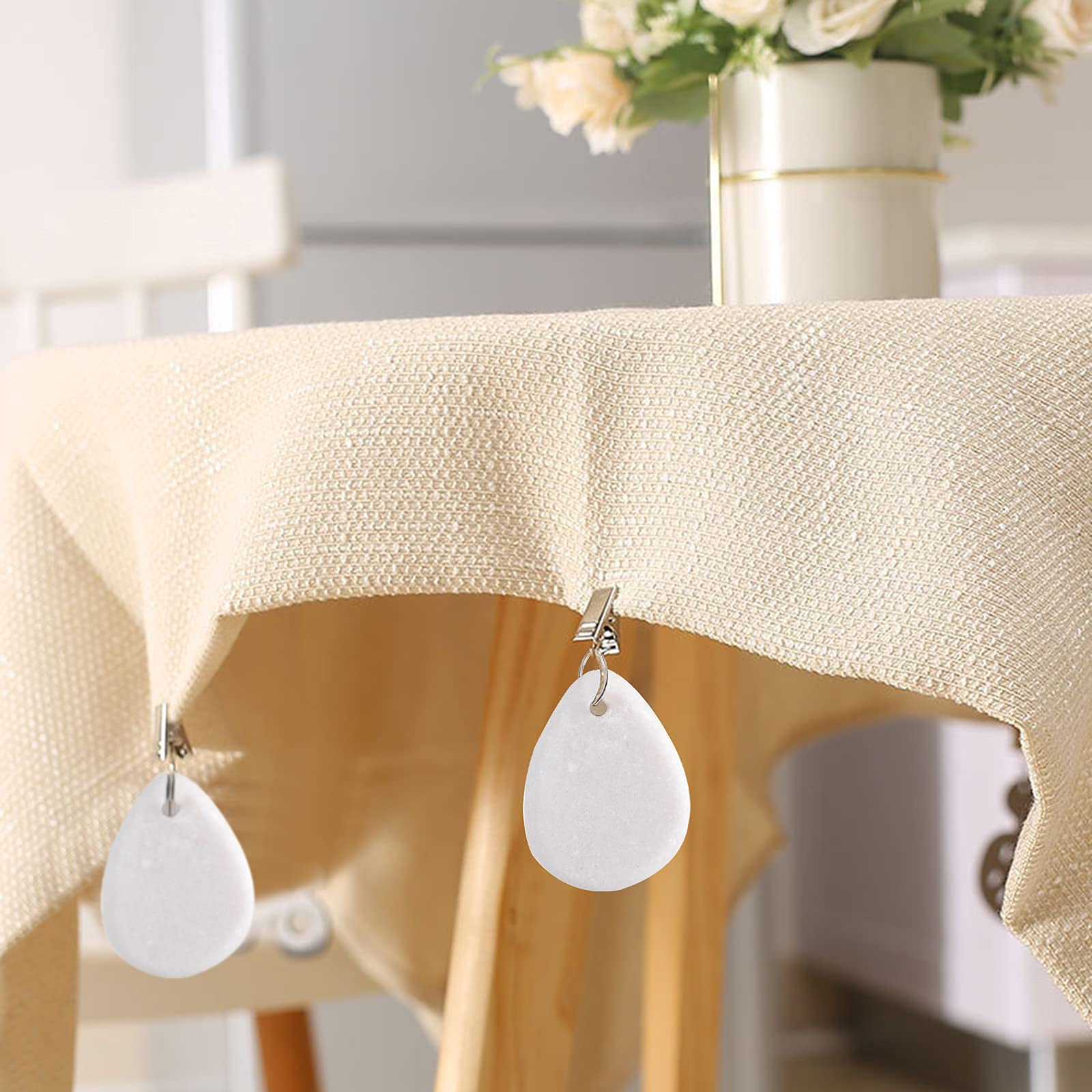 DEAYOU white marble weight as aesthetic accent for garden buffets