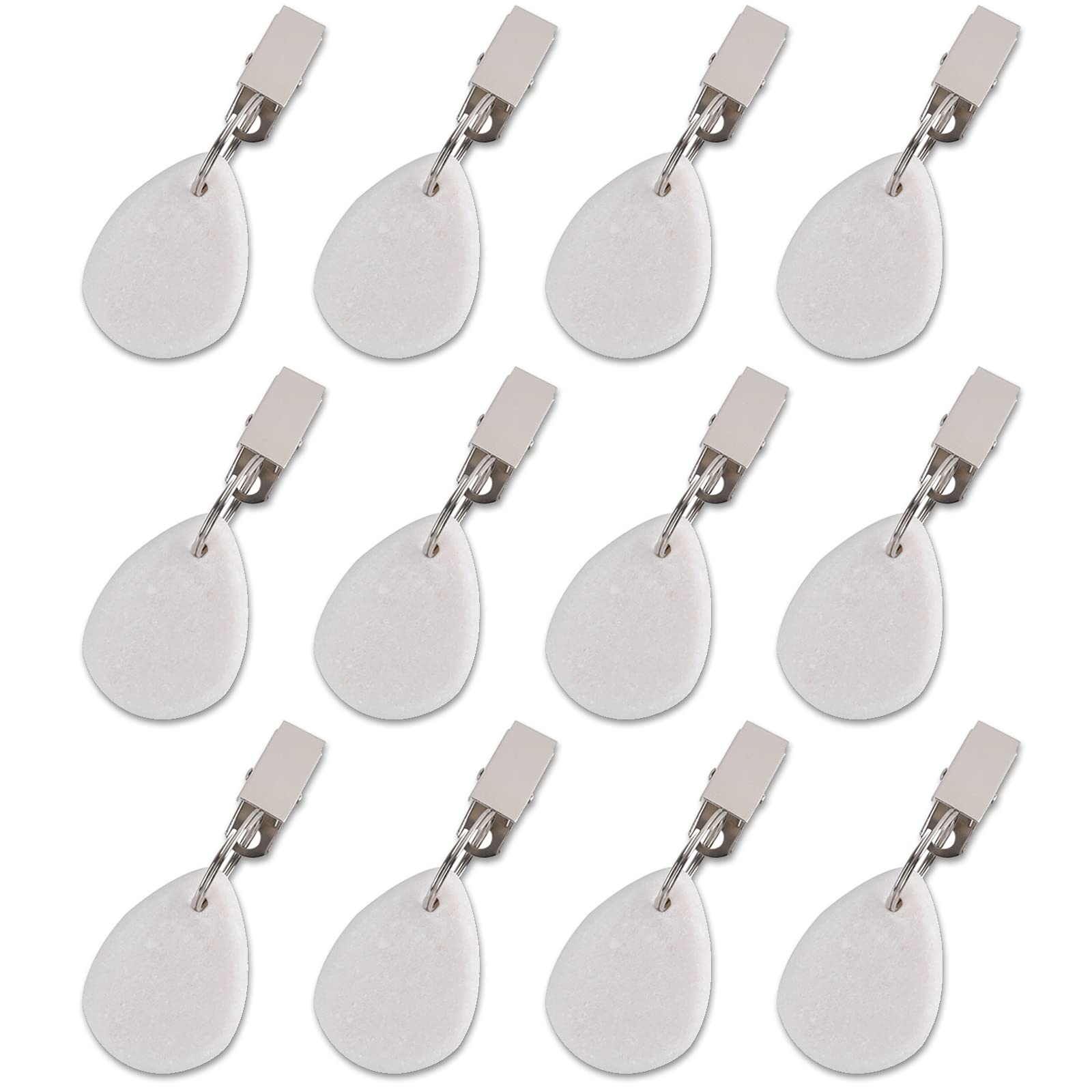 DEAYOU white marble weight hanging clip adds elegant table setting