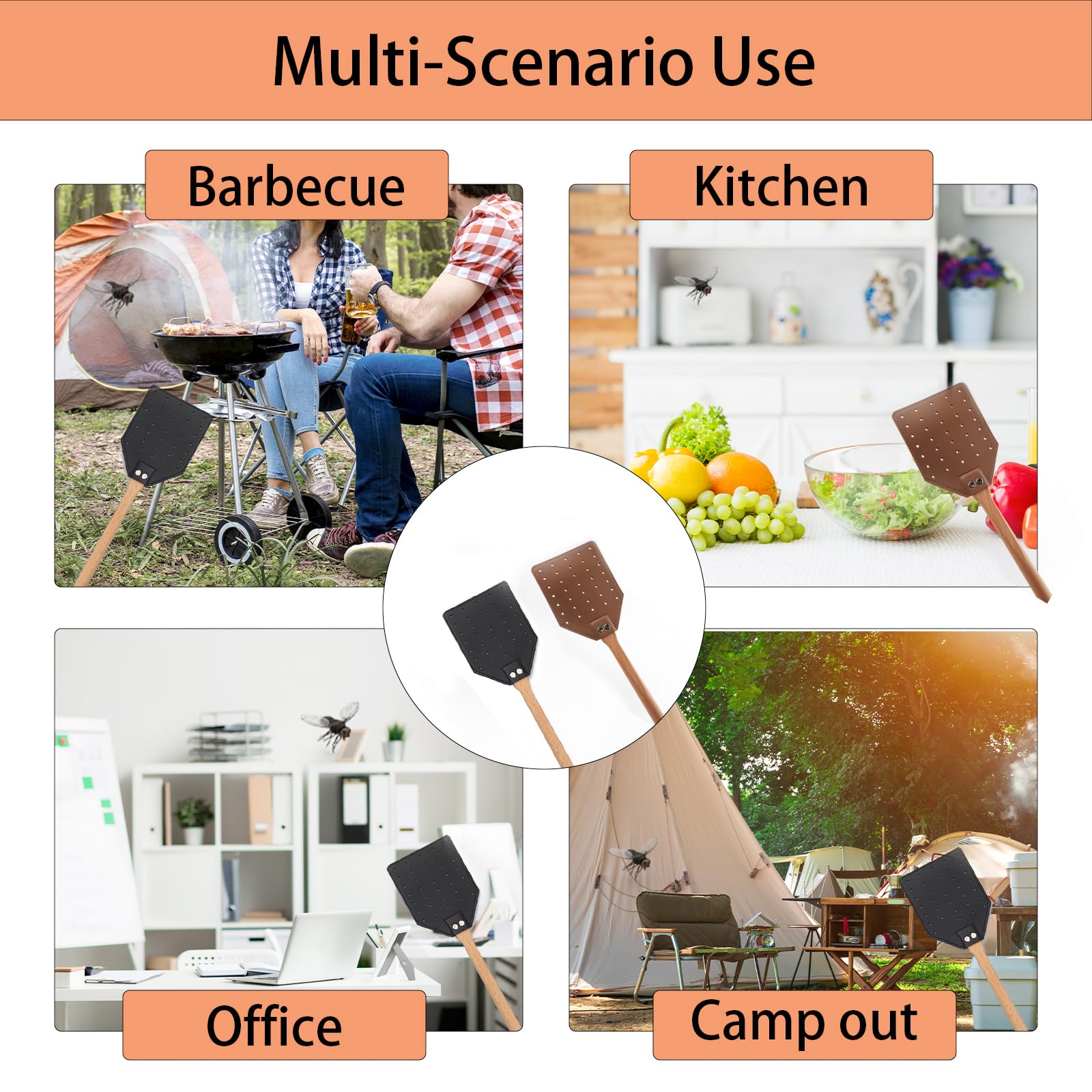 DEBETOOL hygiene-friendly fly swatter quick clean after use