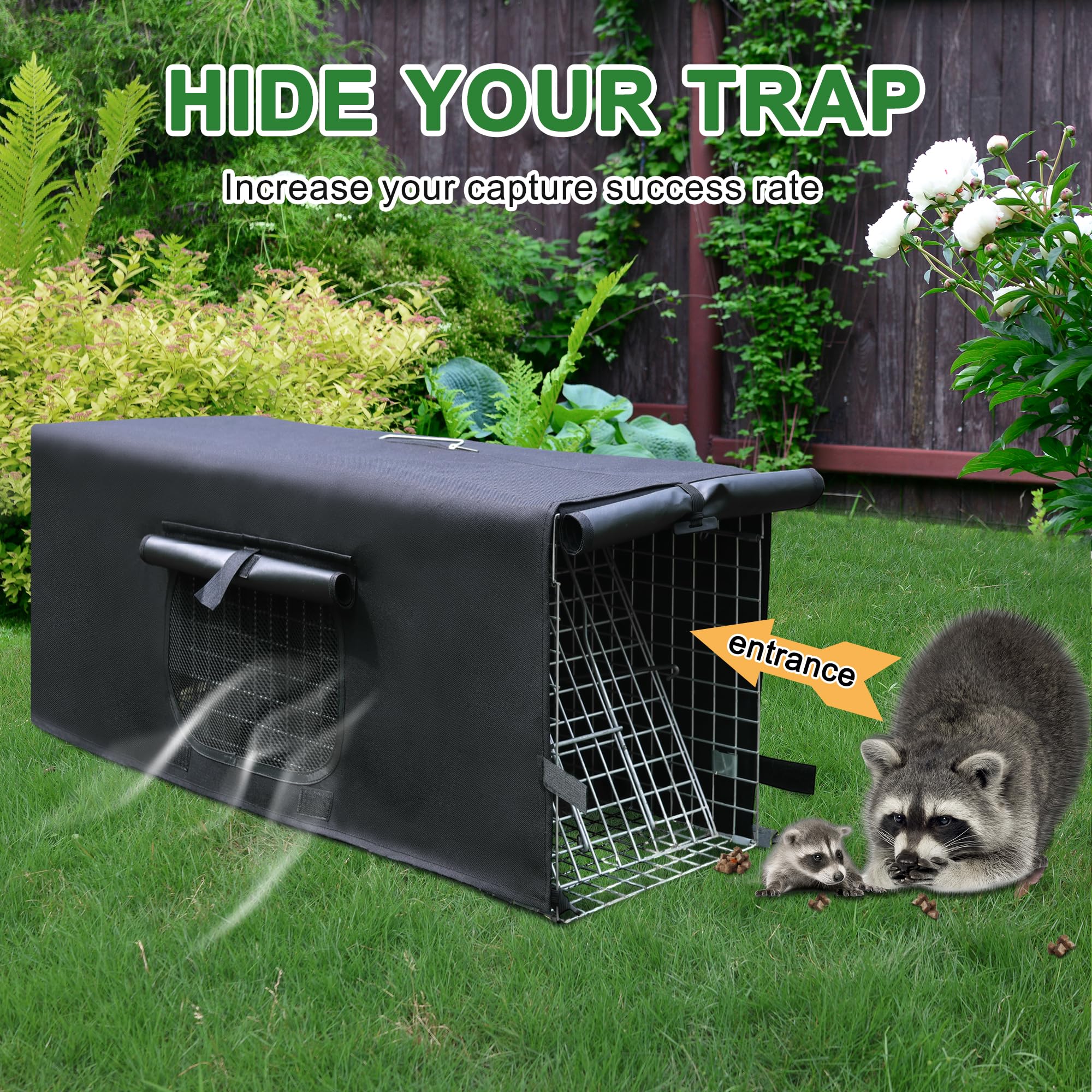 Deblue four-corner clasp locks keep the cover secure in wind