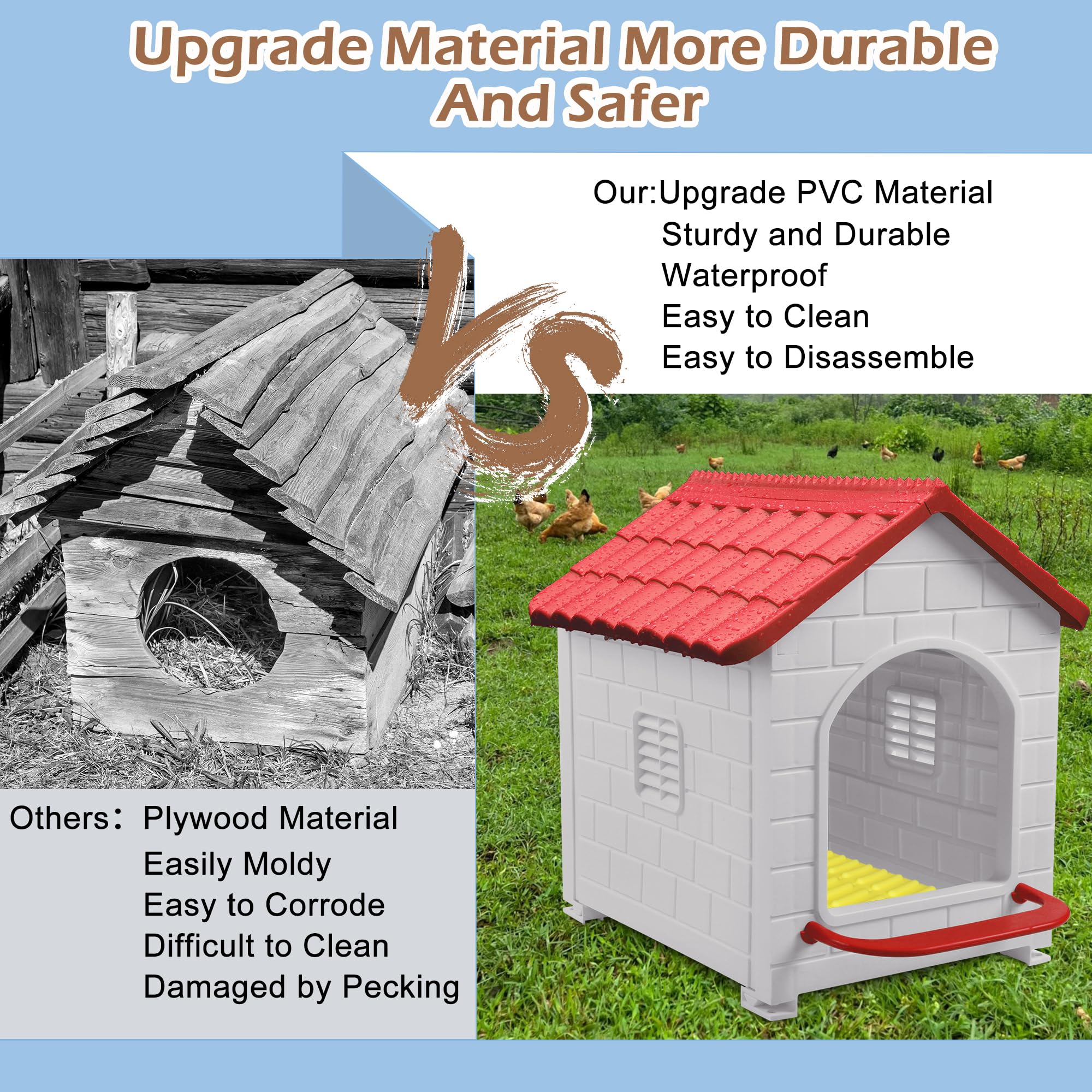 Deblue nesting box snap-together design enables tool-free assembly.