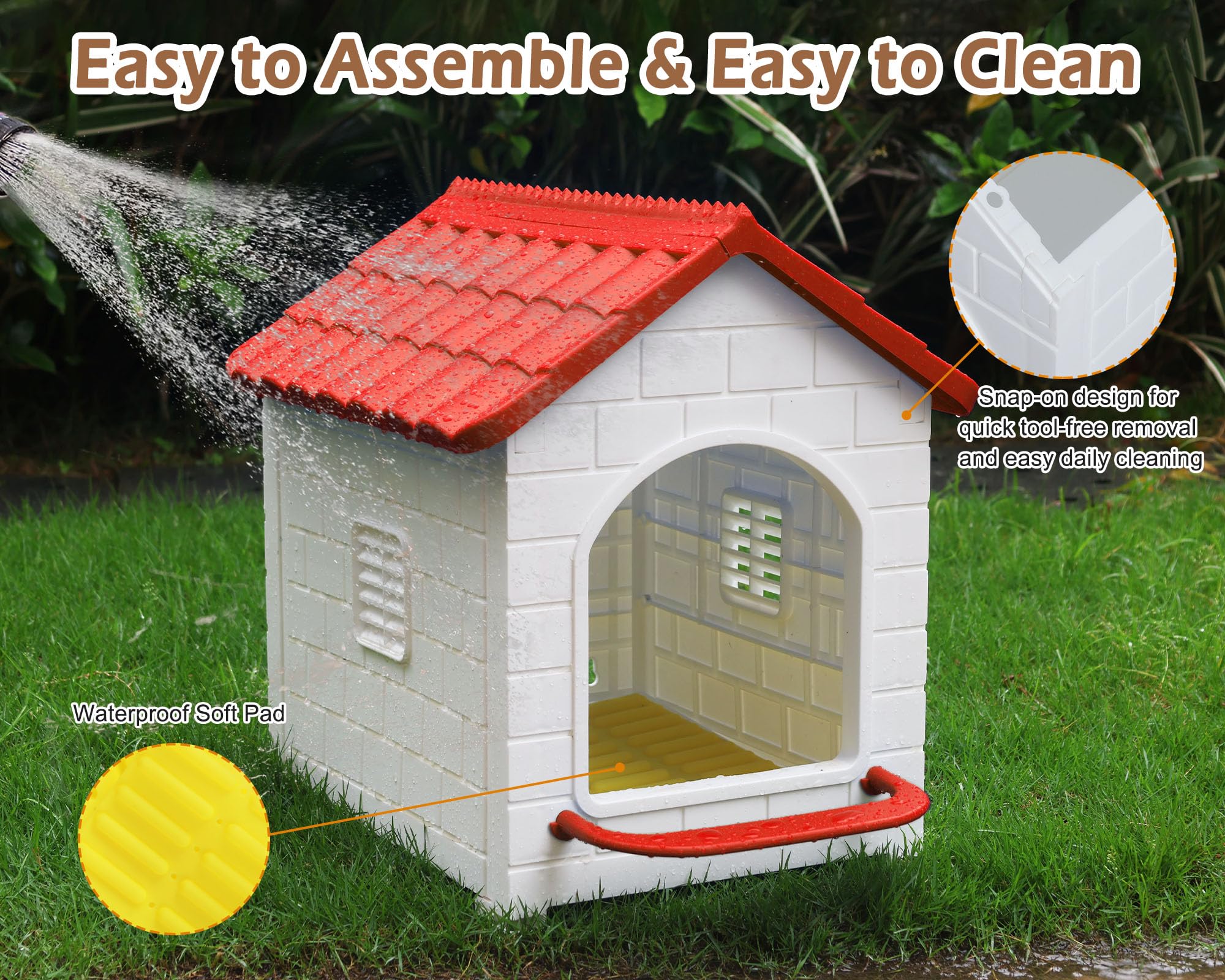Deblue nesting box features a soft latex pad to cushion eggs and birds.