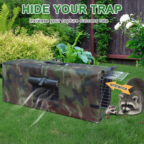 Deblue trap cage 32 x 10 x 12 inches supports safe field capture.