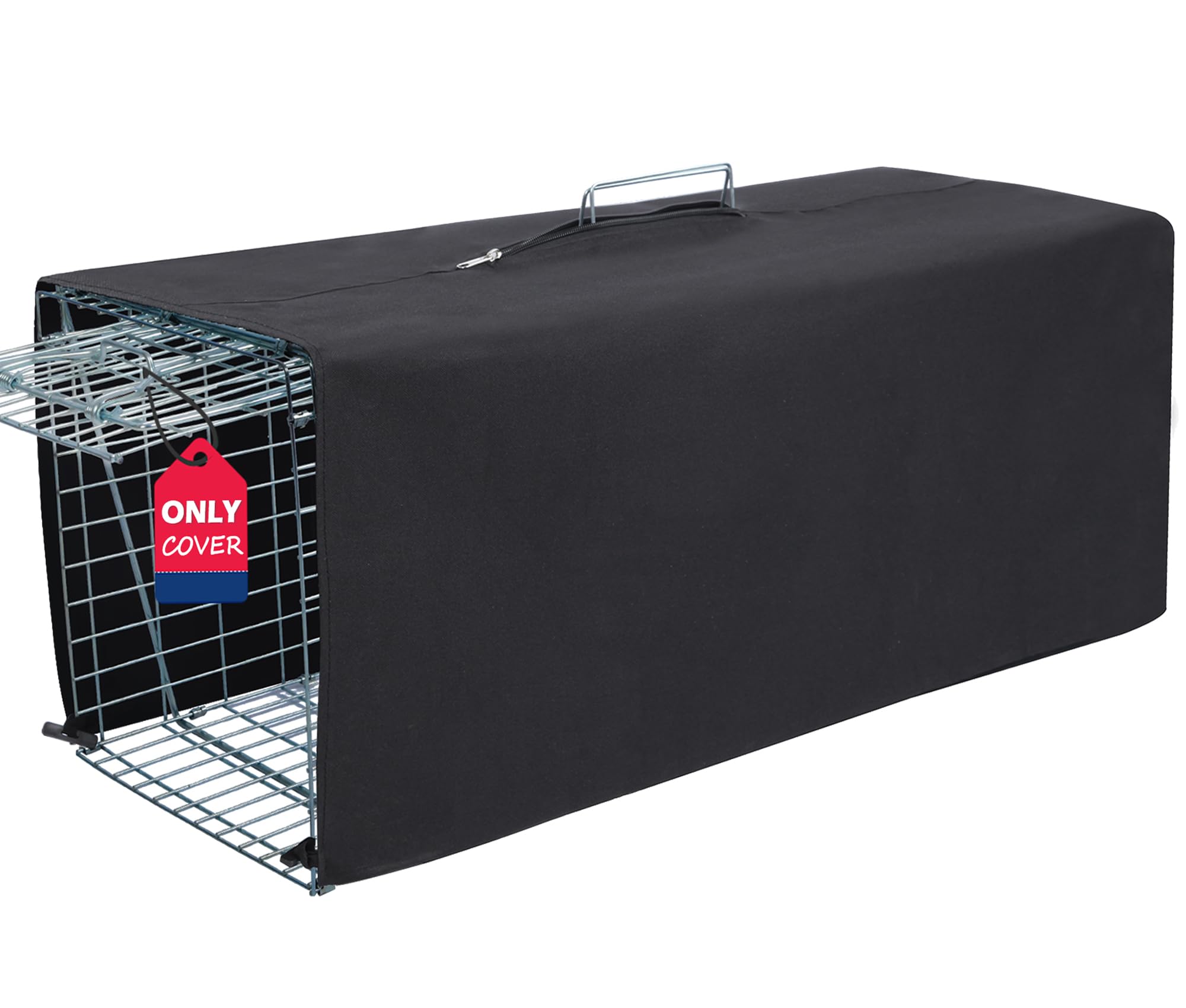 Deblue trap cage cover front view; privacy for captured animals