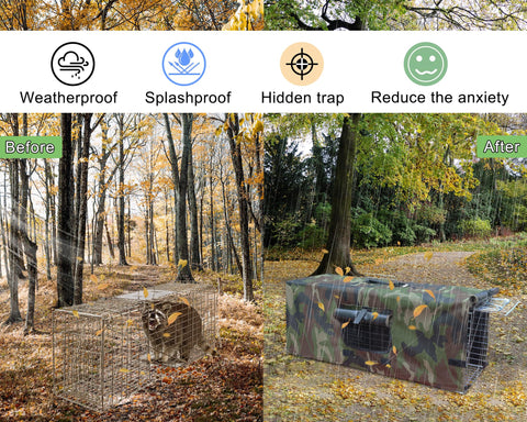 Deblue weatherproof Oxford cover resists UV and rain for outdoor use.