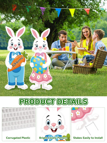 DECEED Easter backdrop sign ideal for family photos and memories.