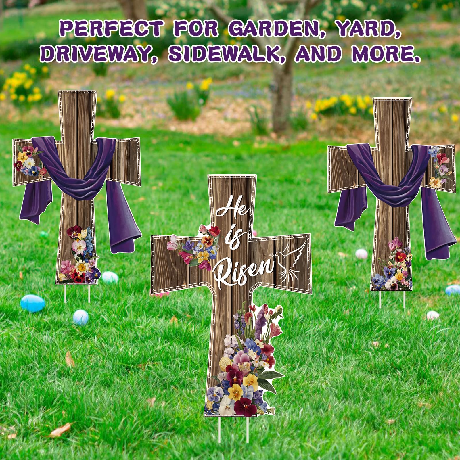 DECEED Outdoor religious decor, perfect for Easter gatherings and celebrations
