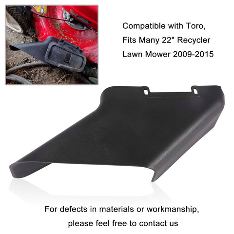 Left-side view of the DECKMAN 115-8447 integrated with Toro mower housing.