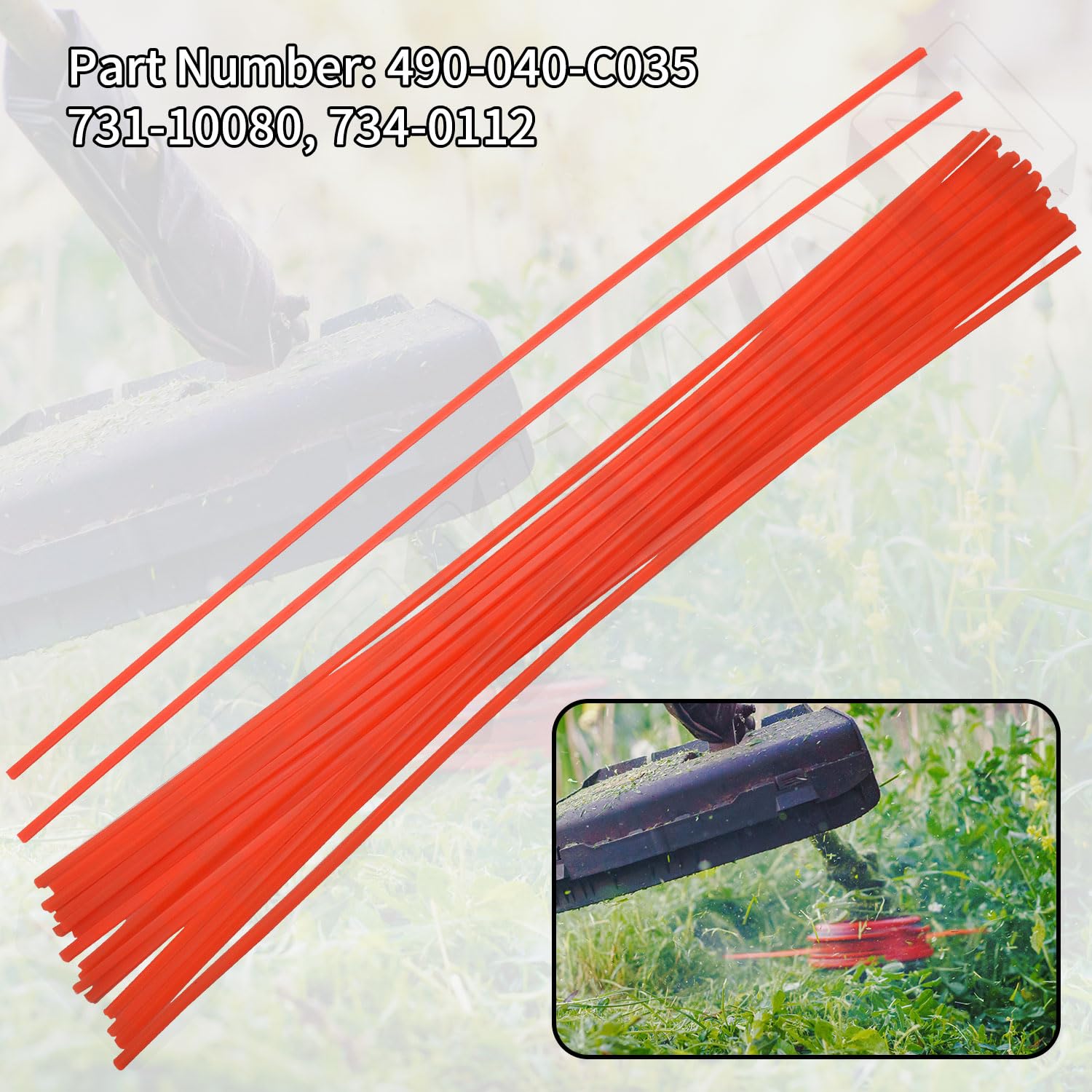 Deckman 20-pack trimmer lines ready for fast replacement
