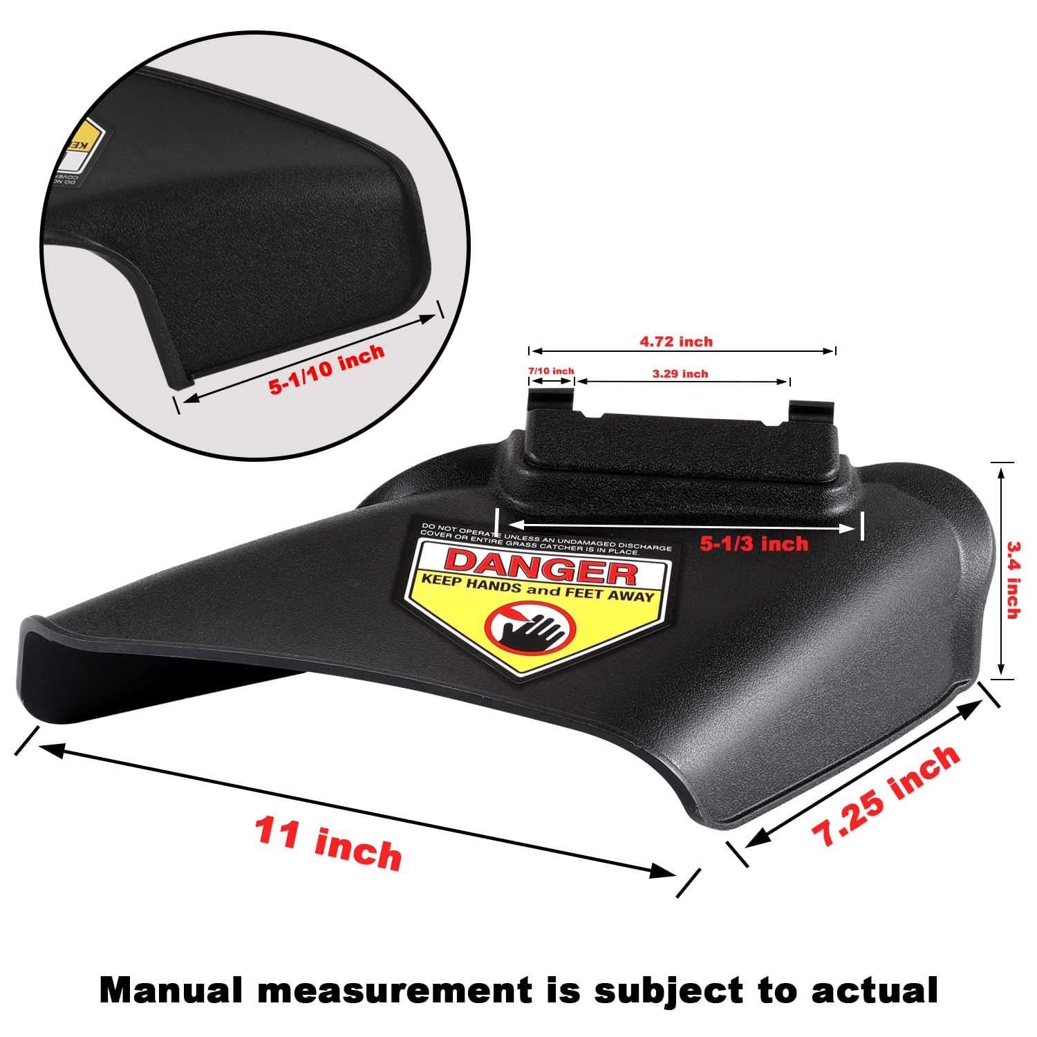 Chute replacement for 21-inch mower enhances grass flow