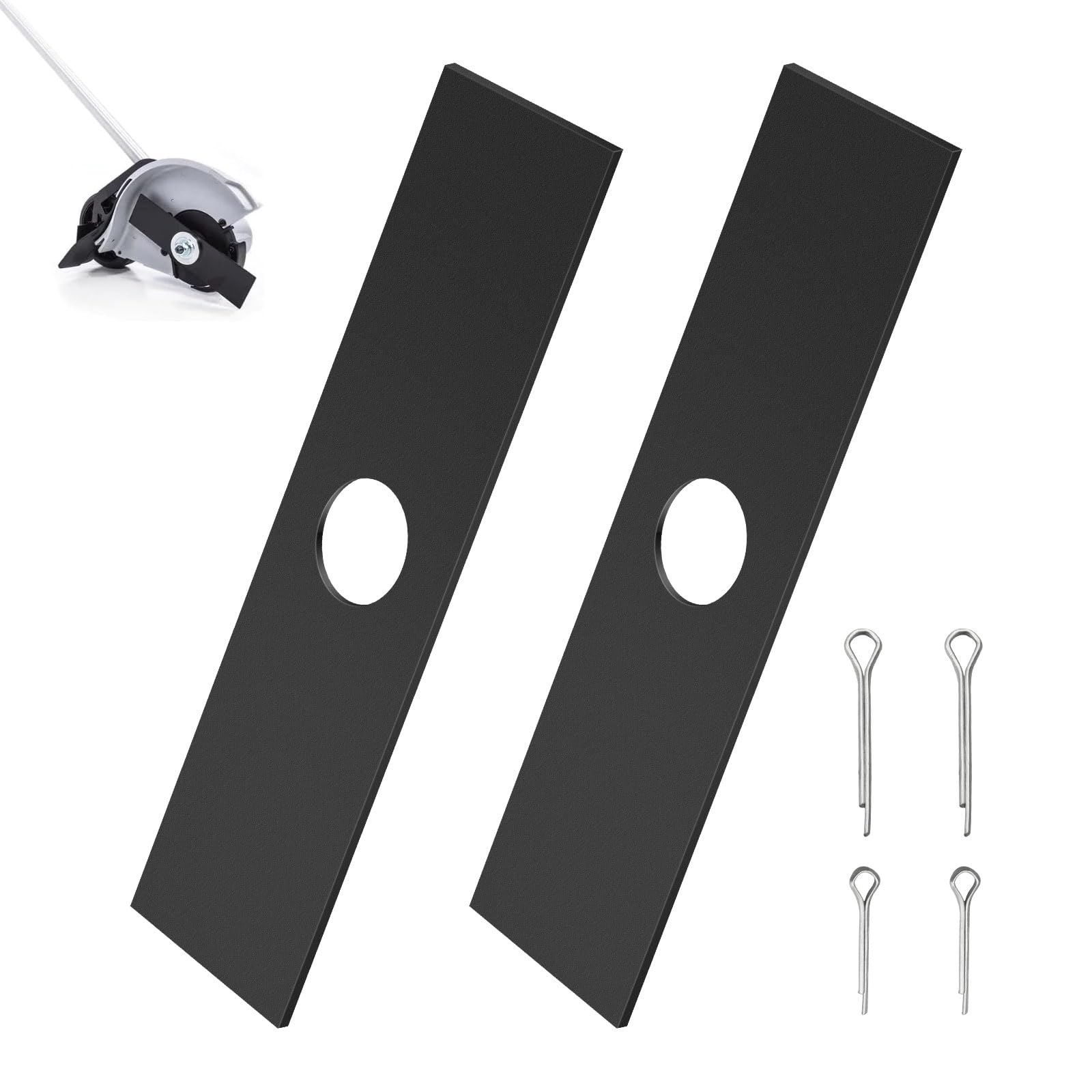 DECKMAN 2-pack 8-inch edger blades ready for quick replacement and lasting performance.