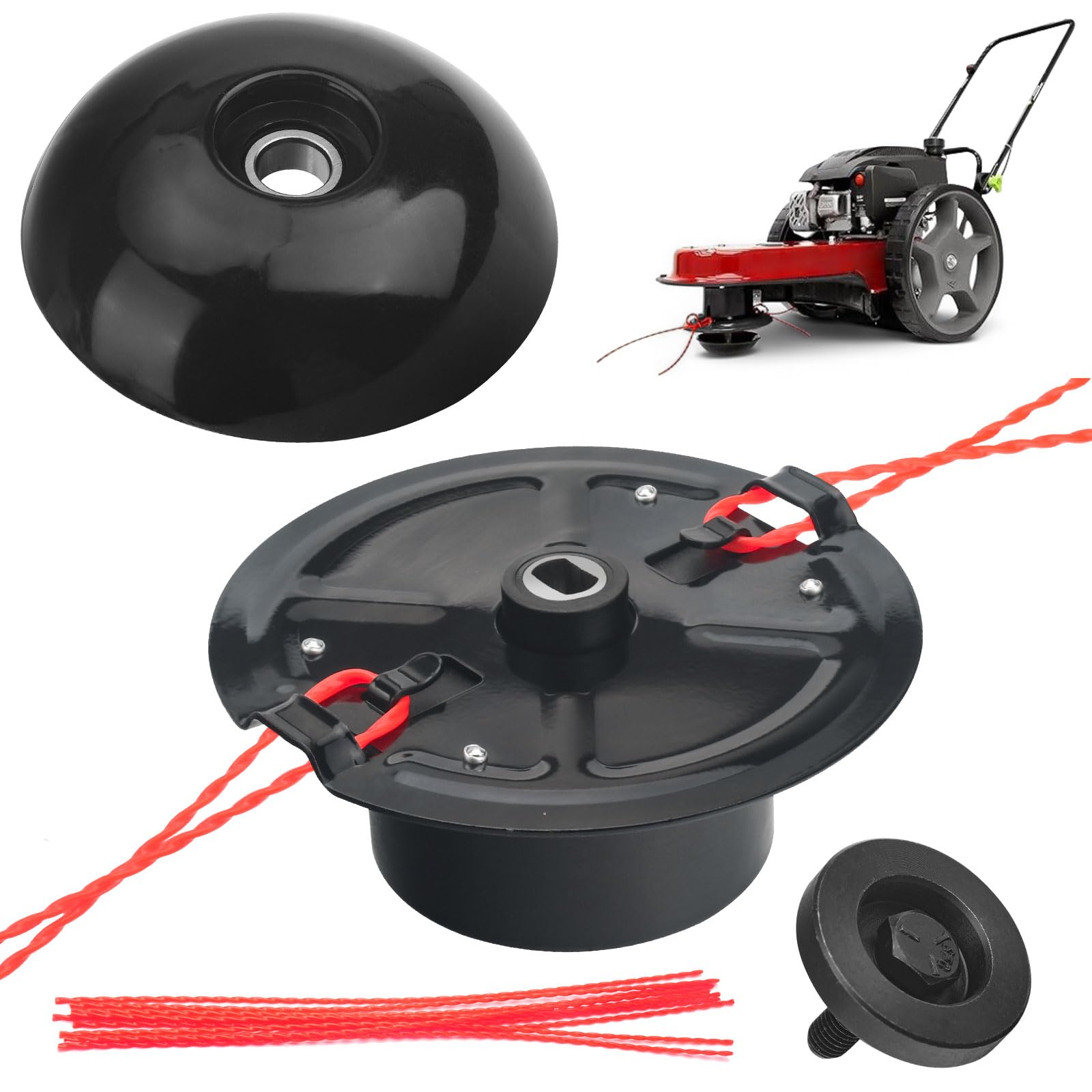 DECKMAN carrier plate assembly shown for durable mower deck mounting and alignment
