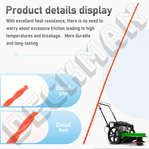 DECKMAN easy-assembly trimmer line simplifies installation and maintenance.