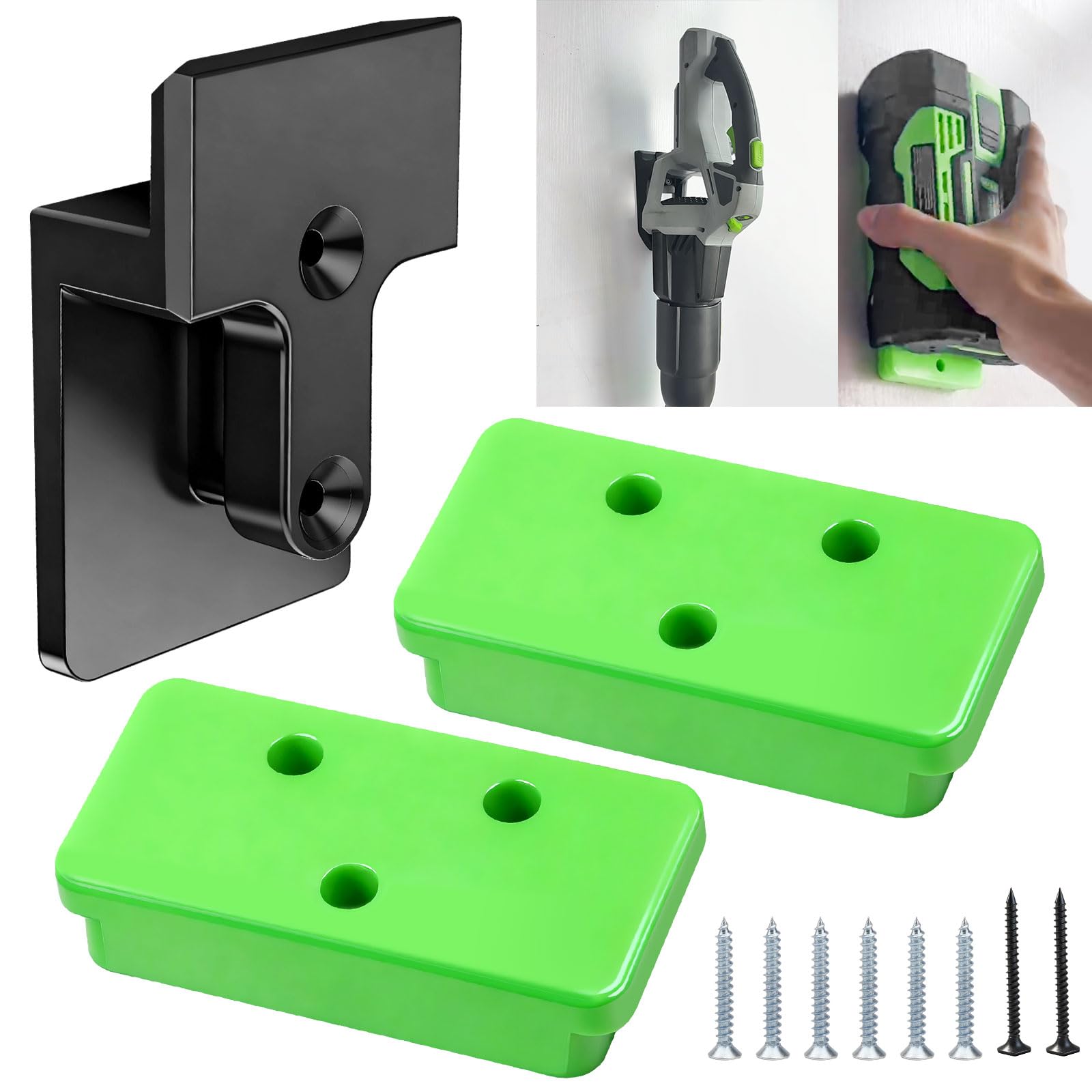 DECKMAN leaf blower wall mount with Ego compatibility keeps workspace organized and accessible.