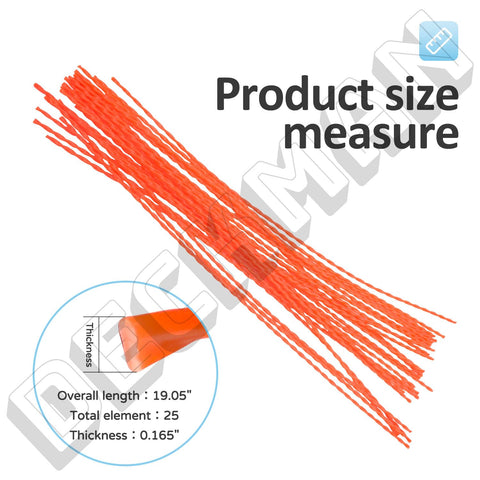 DECKMAN high-density nylon line delivers durability and flexible trimming performance.