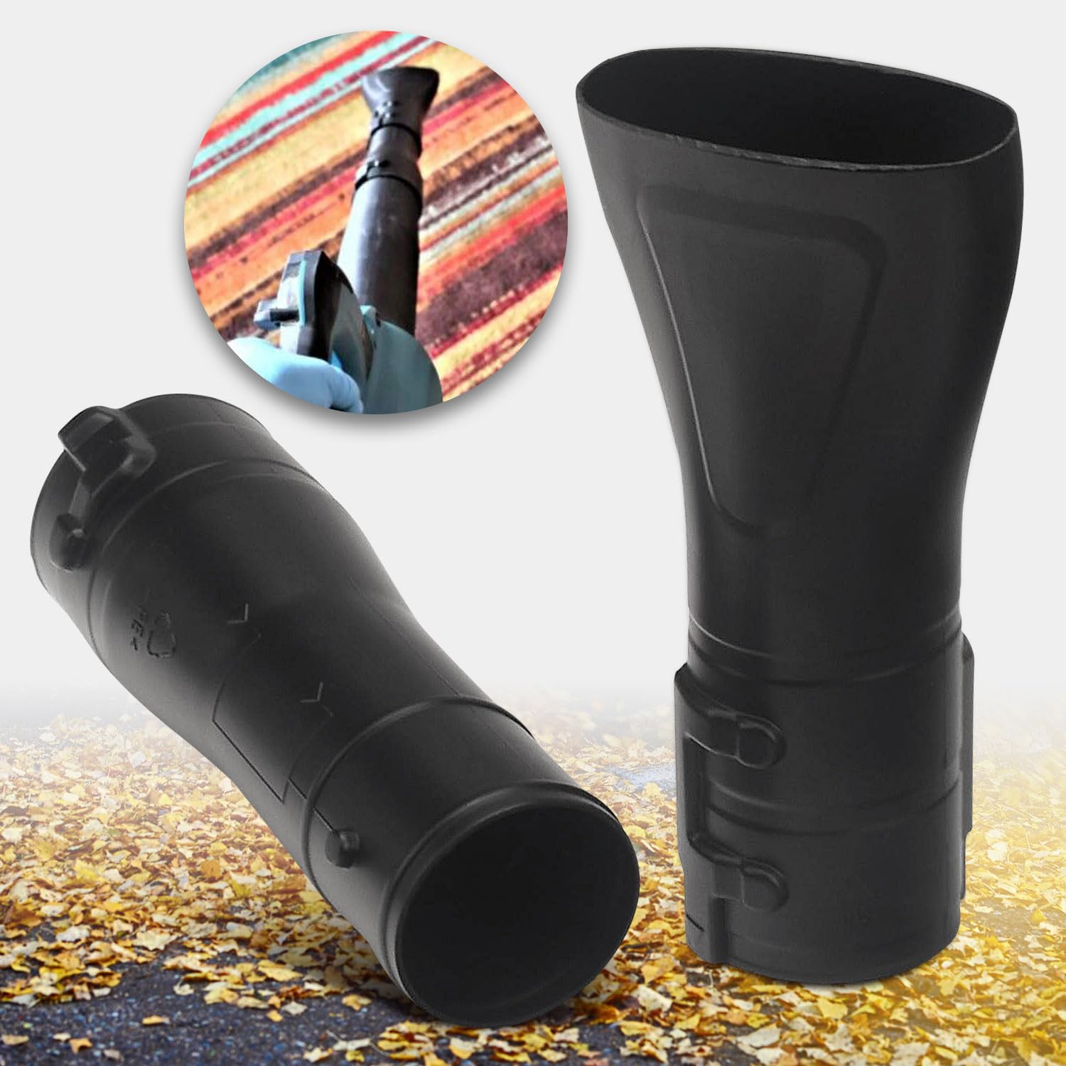 DECKMAN packaging includes nozzle kit for Makita-blower enhancements.