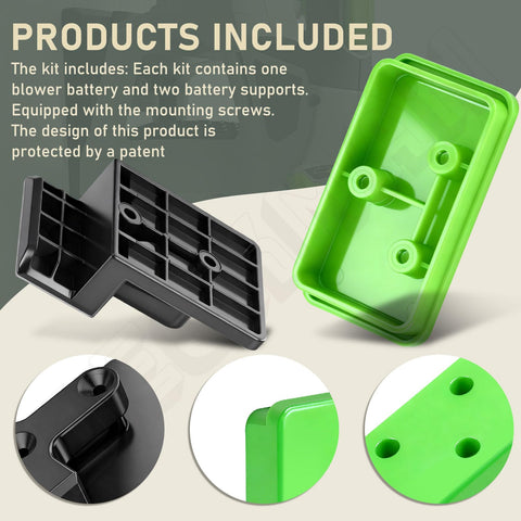 DECKMAN patented blower mount design supports flexible EGO configurations.