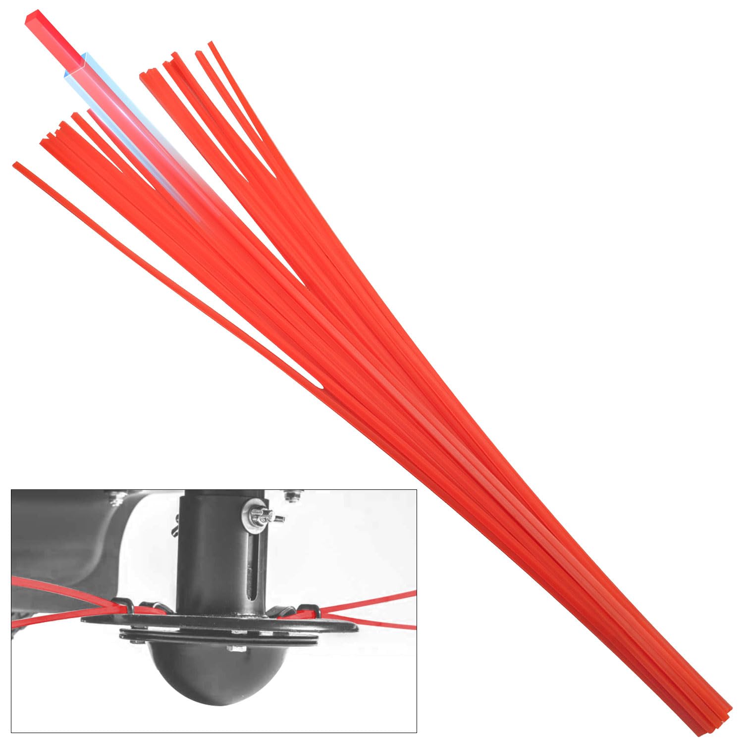 Deckman pre-cut trimmer line 18-5 inch close-up for quick replacements and clean cutting