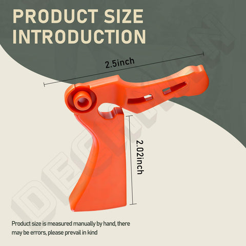 DECKMAN throttle trigger crafted from durable plastic for long-lasting performance.