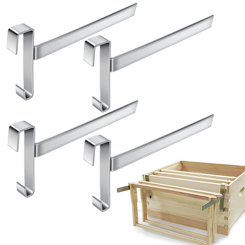 DECOHS beehive frame bracket with five-frame capacity securing frames during hive inspection