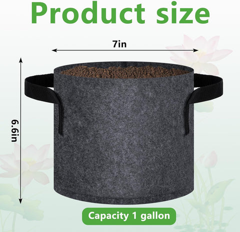 DECOHS breathable fabric pond pots support drainage and healthy root growth
