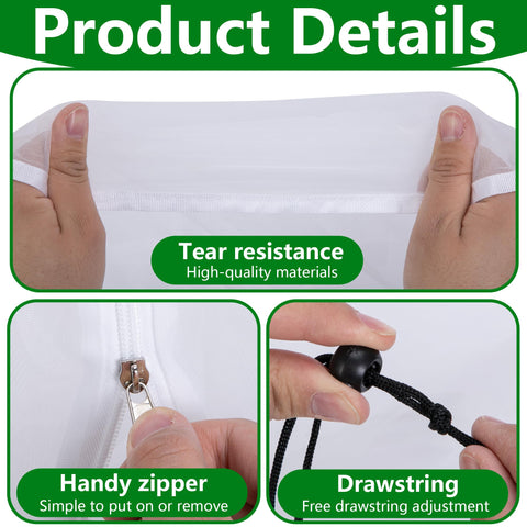 DECOHS breathable mesh protects plants from pests while letting sun reach.