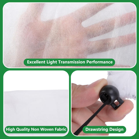 DECOHS shade cover with drawstring secures against wind