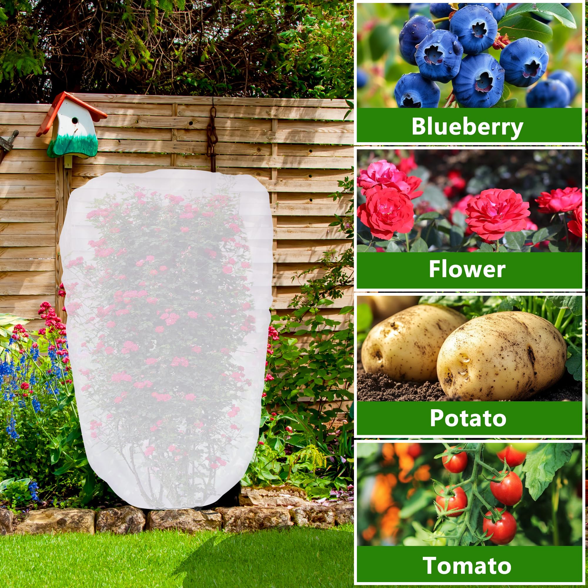 DECOHS shade cover features a drawstring for easy secure installation.