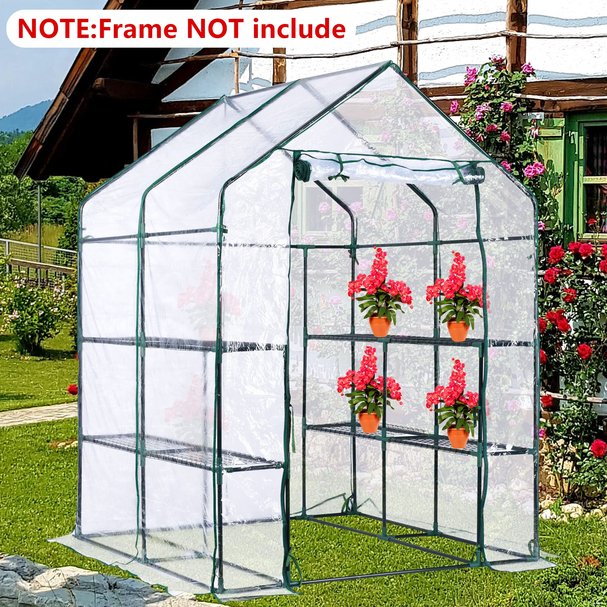 DECOHS waterproof and anti-UV cover protecting plants from wind and rain.