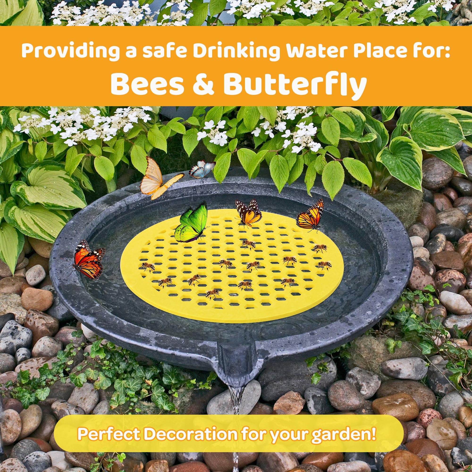DECOHS EVA foam bee feeder is lightweight and water resistant for outdoor use