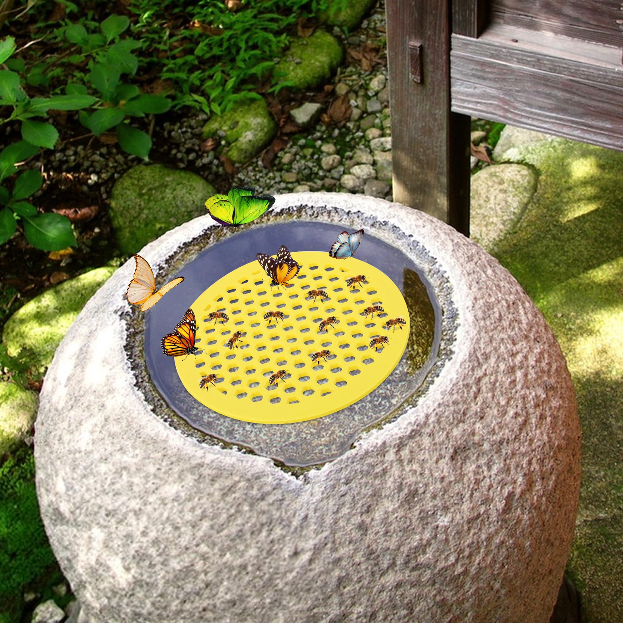 DECOHS garden decoration doubles as a functional water source for beneficial insects