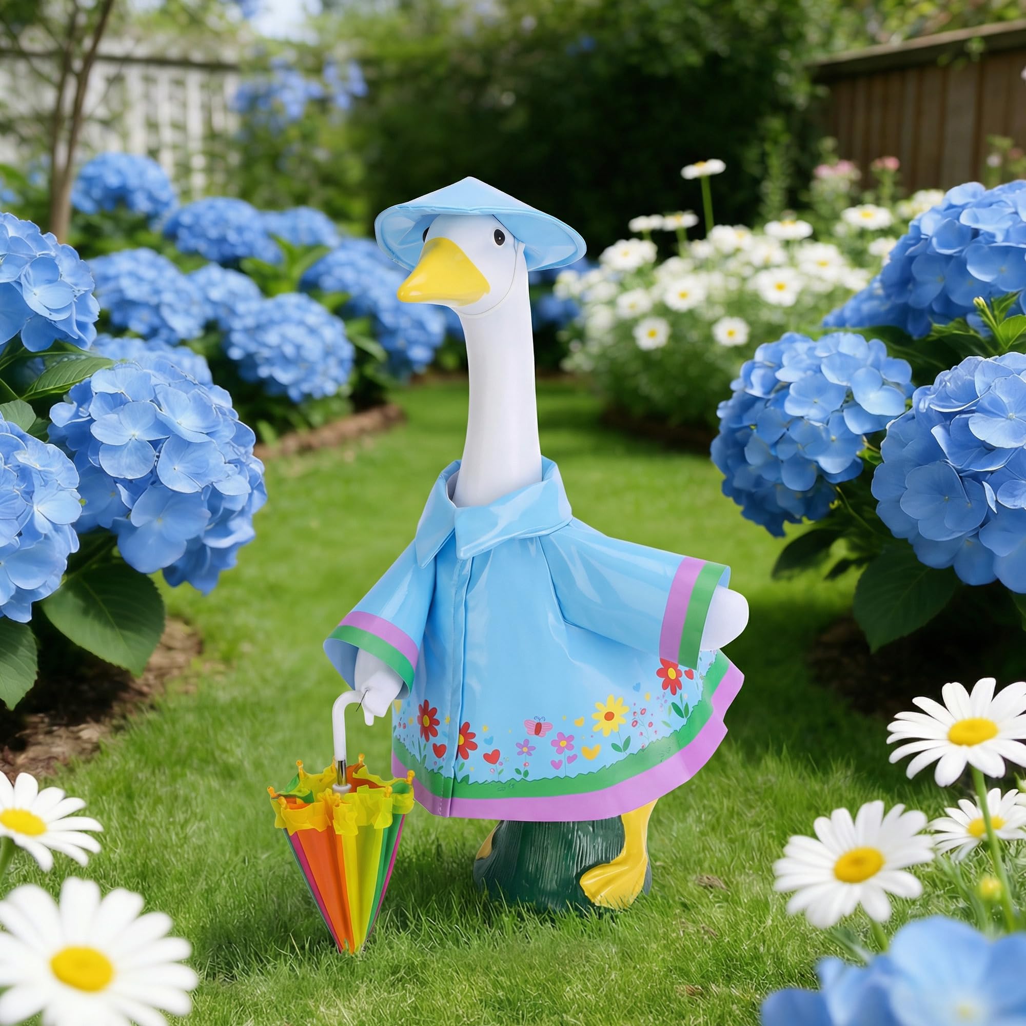 DECOHS garden party goose costume enhances themed outdoor events.