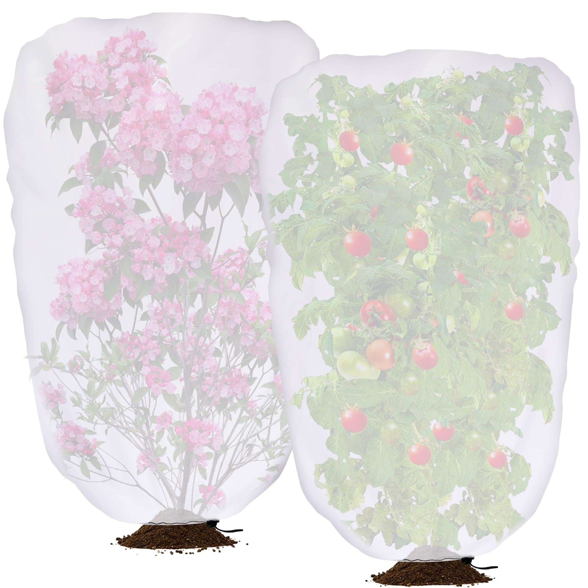 DECOHS garden shade cover on tree provides wind protection and balanced light diffusion.