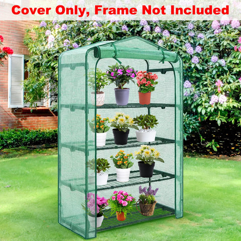 DECOHS greenhouse cover folded compactly for storage